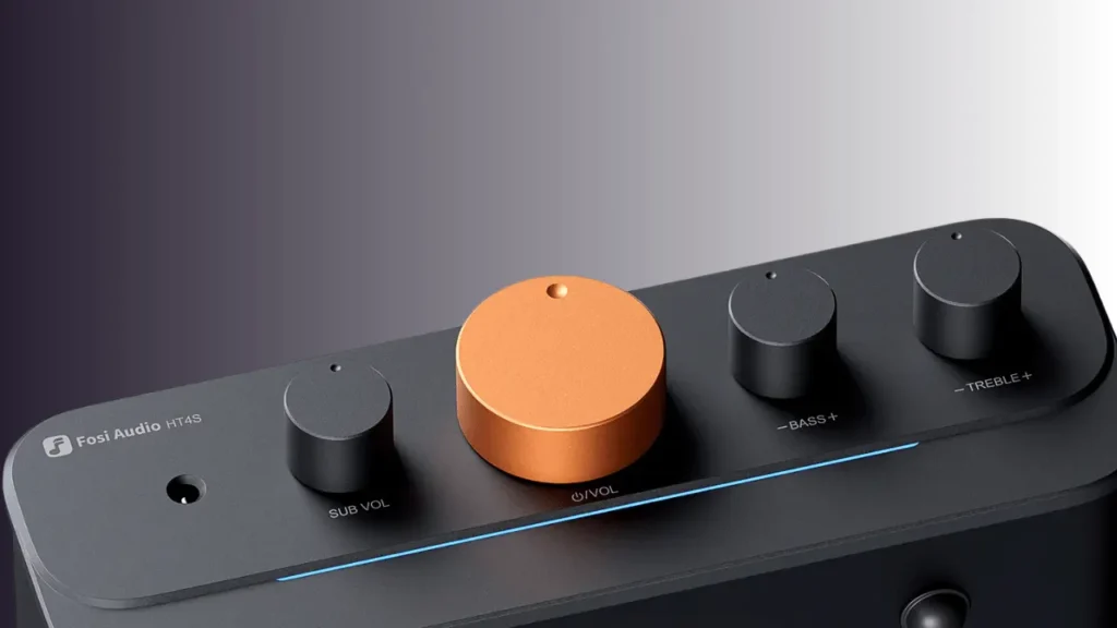A Closer OF Fosi Audio Hype Volume Knob