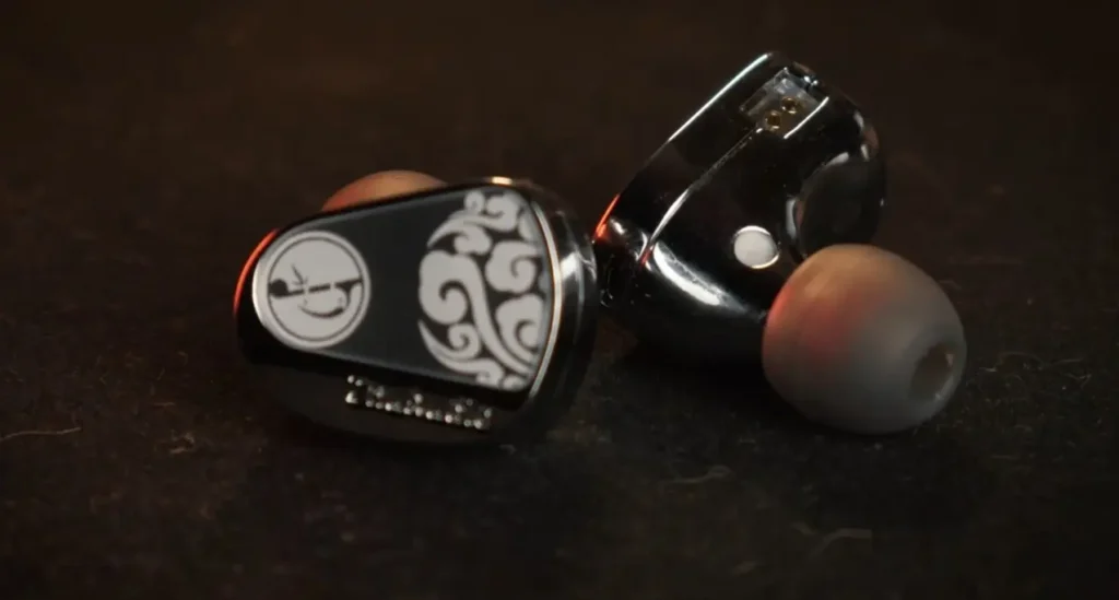 A closer look of iem headphones